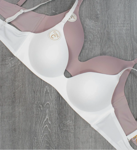 Бюстгальтер - бра (без кісточок) молочний - вигляд спереду