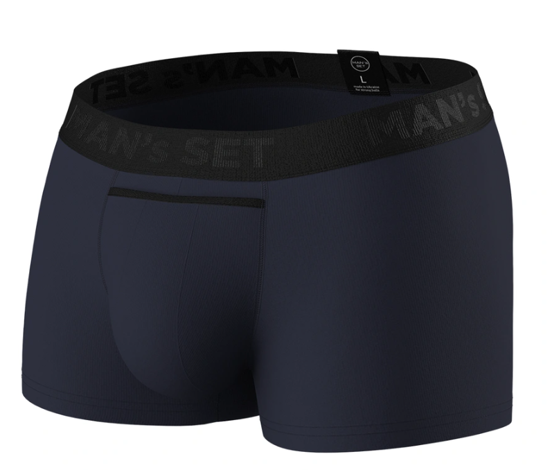 Анатомічні чоловічі боксери CLASSIC 1.2 dark blue - вигляд спереду