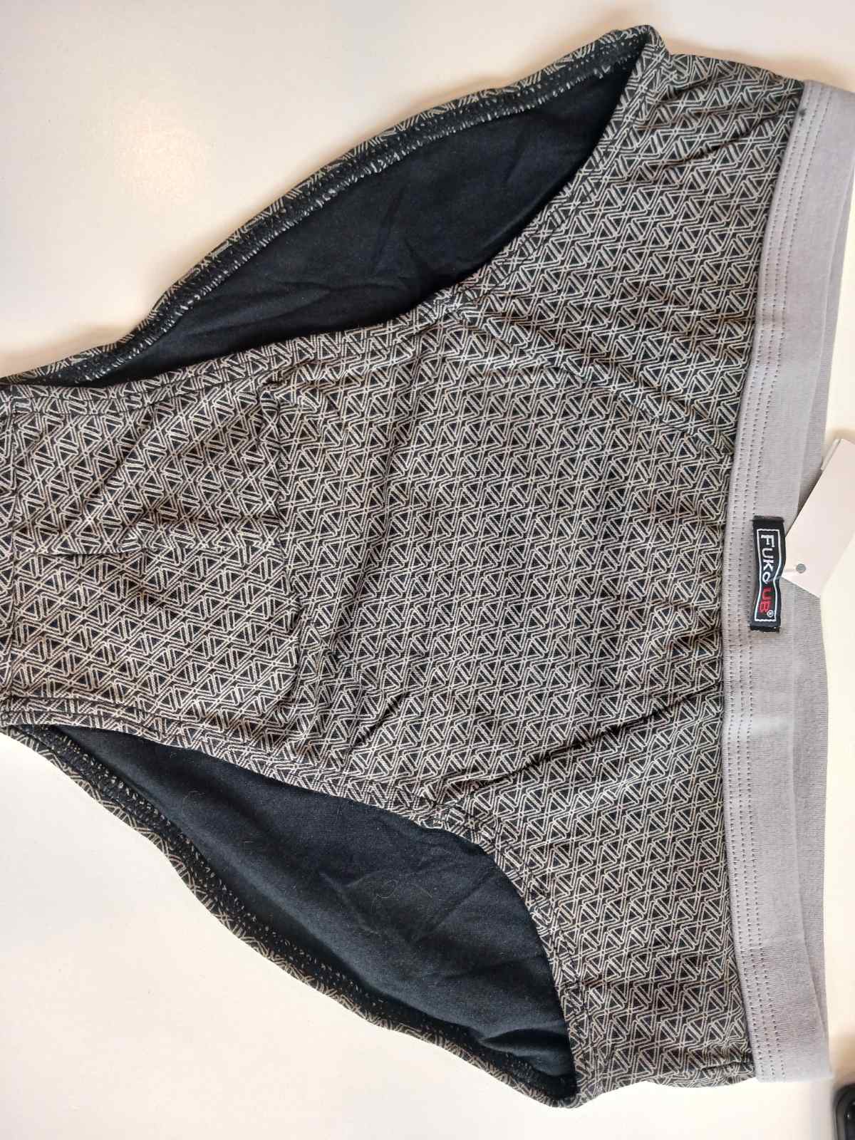 Труси чоловічі плавки (сліпи), бавовна сірі - вигляд спереду