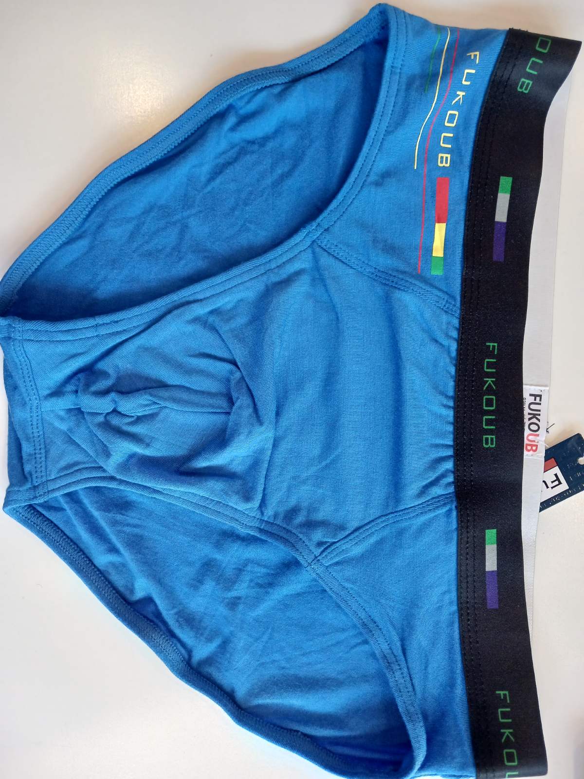 Труси чоловічі плавки (сліпи) модал, сині - вигляд спереду