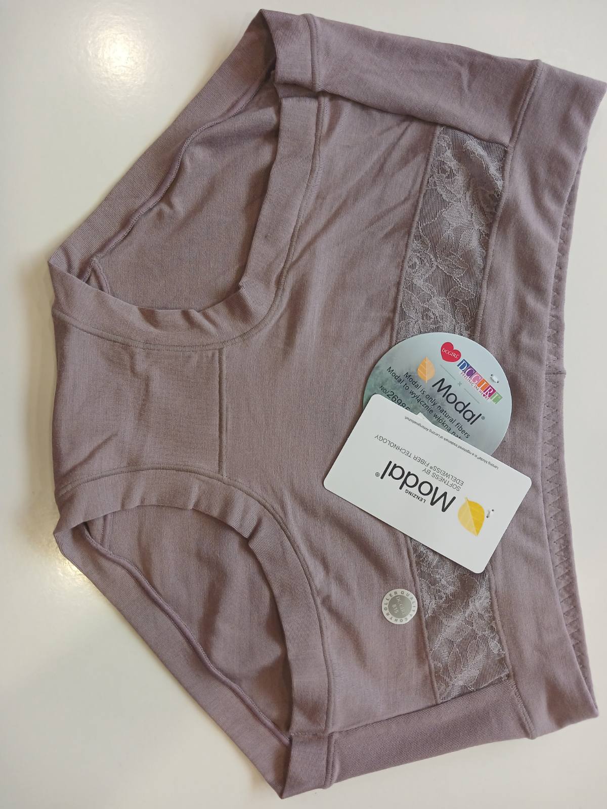 Високі сліпи, модал, какао - вигляд спереду