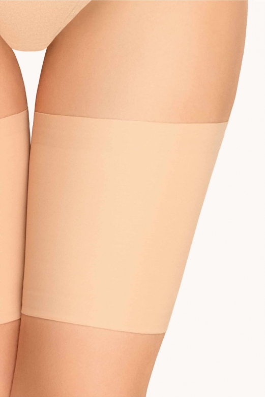 Бежеві гладкі бандалетки XL/ - вигляд ззаду