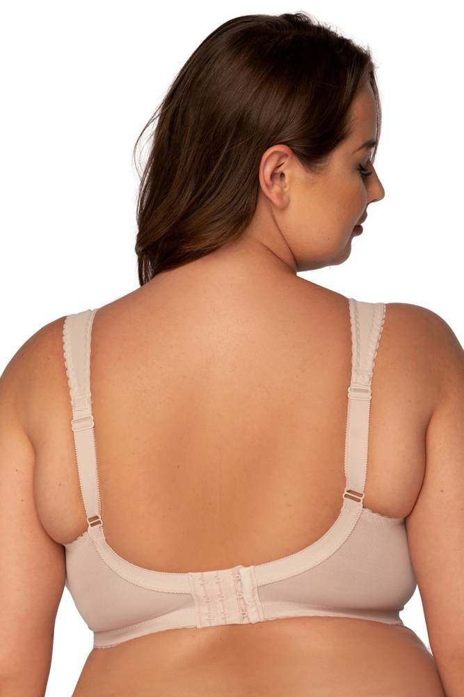 Бюстгальтер без кісточок, бежевий - вигляд ззаду