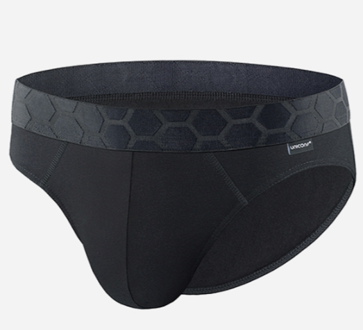 Труси чоловічі плавки (сліпи), бавовна, чорні - вигляд ззаду