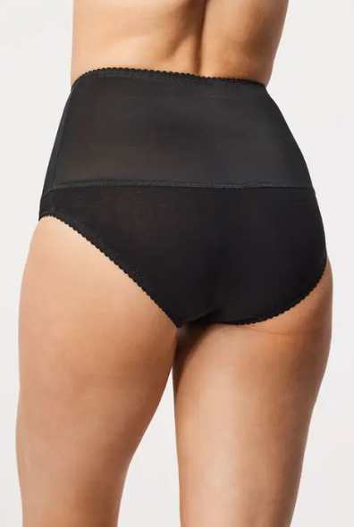 Коригуючі жіночі трусики, чорні - вигляд ззаду