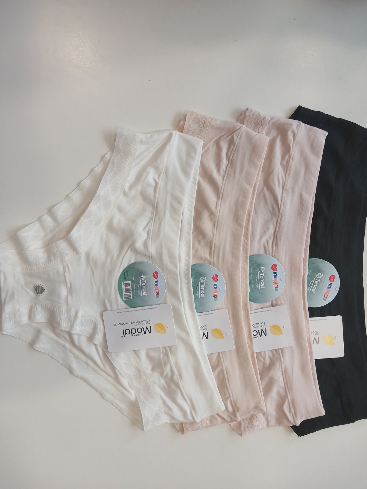 Трусики сліпи, модал, пудра М - деталі мережива