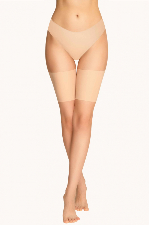 Бежеві гладкі бандалетки XL/